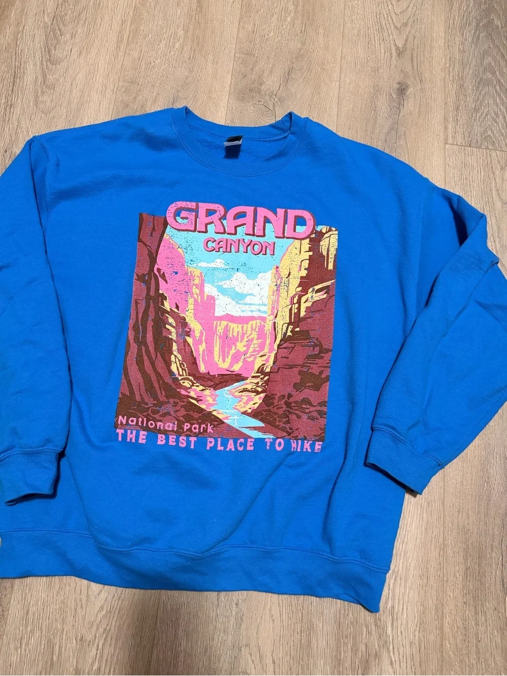 Sweet Claire Blue Grand Canyon Graphic Crewneck